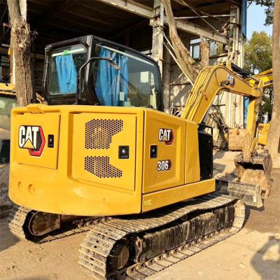 China Excavadora compacta de 6 toneladas CAT 306 Mini Excavadora usada con cadena de rastreo en venta