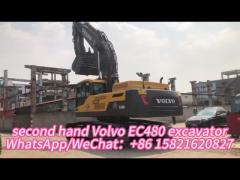 High Efficiency Volvo EC 480DL Used Excavator Machine Easy Maintenance