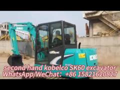 SK60-8  6 Ton Second Hand Kobelco Excavators Robust Performance