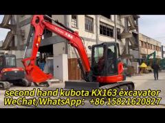 KX163-5 Second Hand Kubota Diggers 5000KG Used Small Excavator