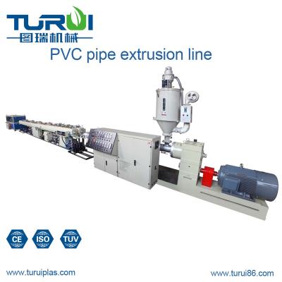 China Straw Good quality and price UPVC pvc mini extruder pp machine ppr pipe making production line à venda