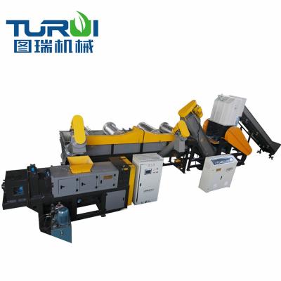 China TURUI plastic recycling waste used plastic scrap LDPE lldpe hdpe pp pe film recycling line for sale