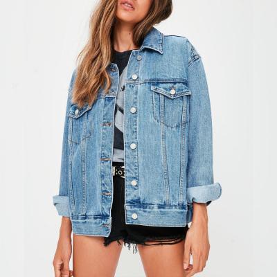 China Wholesale High Quality Breathable Oversized Jean Jacket For Winter Long Sleeves Jacket For Women Denim Jackets for sale