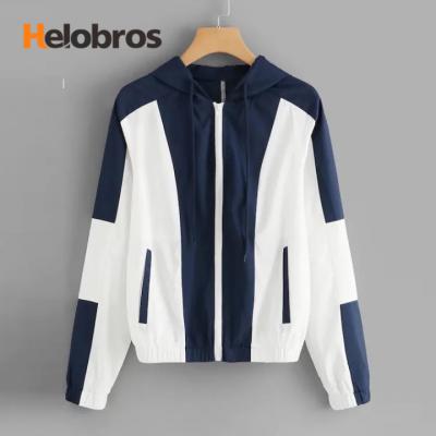 China Autumn New Versatile Popular Spring Logo QUICK DRY sport coat for women's sports jacket jacket hooded white for sale