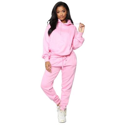 China Cheap Sweatsuit Women's White Sweatsuit Breathable Design Jogger Sweatsuit Customized for sale