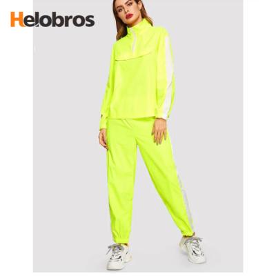 China New Designer High Quality Women Custom Made Tracksuit Anorak Tracksuit Anti-UV Jogger Set for sale