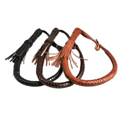 China Protect Waist Leather Equestrian Horse Whips Riding Rider Training Aids Horsewhip Outdoor for sale