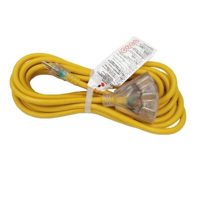 China Heavy Duty Home Appliance NEMA 5-15P North American Plug Extension Cord for sale