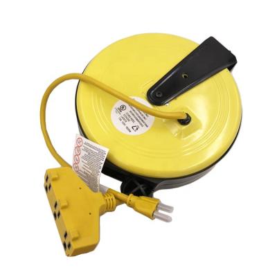 China Industrial Equipment Rope Reel SJT 14AWG Extension Retractable Cable Reel for sale