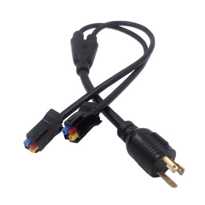 China Industrial Equipment NEMA L7-30P 30A Y Type Locking Power Splitter Cord With Connectors for sale