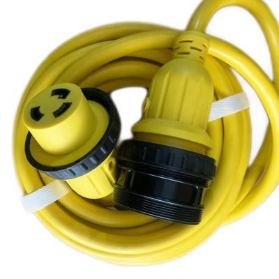 China Home Appliance 10AWG SEOW Marine Shore Extension Cord Set for sale