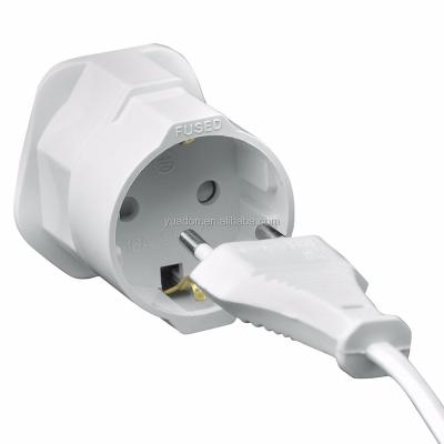 China Residential / Multipurpose AC Power Adapter France to UK Adapter Plug Eu to Ireland Plug Adapter for sale