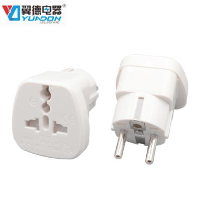 China Euro Adapter For CE Certification European Travel Adapter Plug With Universal Shelter To French Travel Adapter YDS-9 for sale