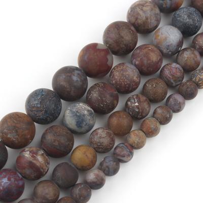 China Jewelry Necklace Bracelet Earring Making 6/8/10/12MM Natural Mixed Color Dull Polish Matte Pietersite Stone Round Beads For Bracelet Jewelry Making for sale