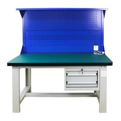 China Building Material Shops Electronic Industrial Workshop Workbench Garage Assembly Heavy Duty Workbench High Cost Performance for sale