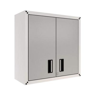 China Classic Design Steel Metal Locker Cold Rolled Material Double Door With Lock Large Capacity Wall Cabinet for sale