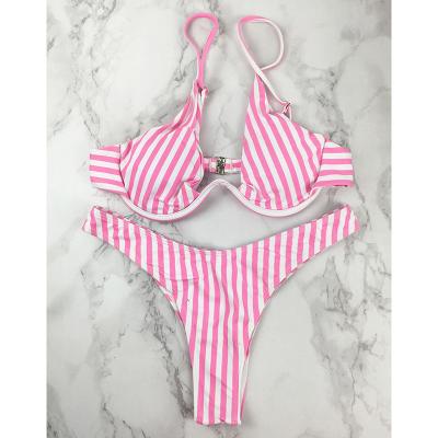 China Luxury sexy bottom strap bikini tanga factory direct wholesale swimwear and beach wear women breathable underwire style good style for sale