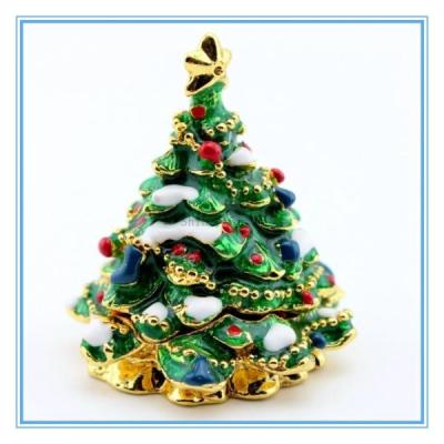 China Christmas Tree Trinket box for gifts for sale