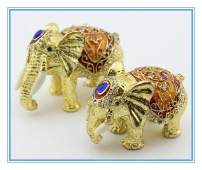 China Metal Jewelry box with elephant shape for sale