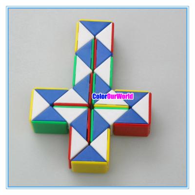 China Magic Cube Twist Snake Folding Puzzle Kids Educational Toy Gift for sale