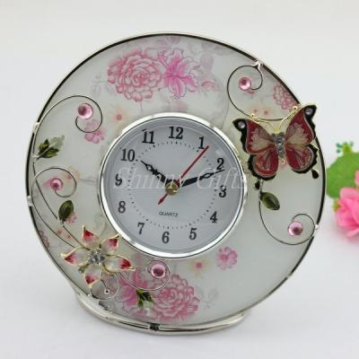 Китай Shinny Gifts Home Decorative Round Shape Desk Clock продается