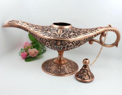 China Shinny Gifts Magic Aladdin's Genie Lamp Metal Materials Lamp for sale