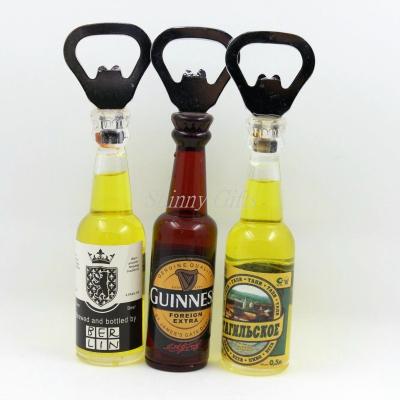 China Shinny Gifts Promo Gifts Bottle Opener with Fridge Magnet Sticker for sale