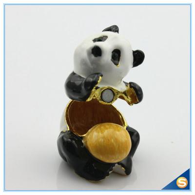 China Lovely Panda With Ball decorative trinket box for Girls Gift jewelry Box SCJ338-3 for sale