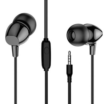 China Hot-selling 3.5 mm headphone in-ear earbud microphone noise reduction universal wired headset for sale