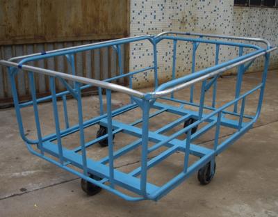 China 304 Stainless Steel Heavy Duty Industrial Carts And Cleaning Cart With Heavy Wheel for sale