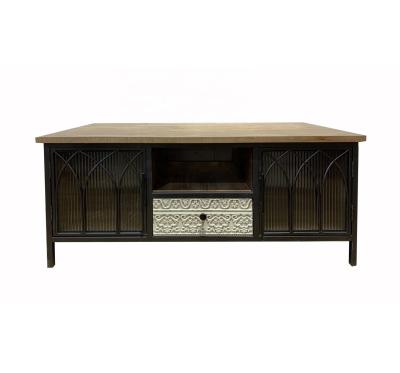 China Wooden Storage Cabinet With Doors Coffee Table For Home Living Room Furniture Sofa Sets for sale