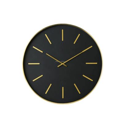 China Europe Yiju Black Mirror Modern Wall Clock Living Room Home Decorative Decor For Luxury Wall Clock OEM Manufacture for sale