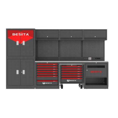 Chine BESITA Professional Heavy Duty Workbench Tool Cabinet Multifunctional Workshop Garage Storage à vendre