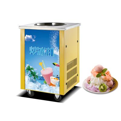 China Commercial Simple Fried Yogurt Machine Ice Cream Roll Machine Flat Pan Fry Ice Cream Machine Ice Cream Shop for sale