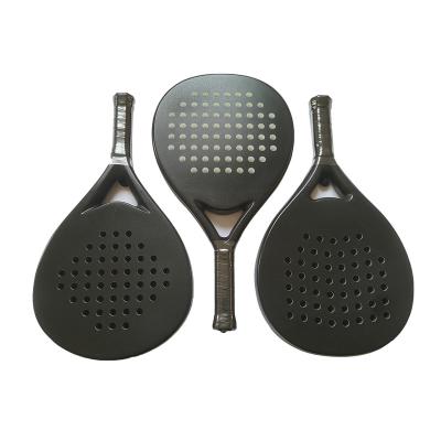 China Professional Carbon Fiber 12cm Racket Paddle Paddle Beach Tennis Racket Carbon Fiber Flat Tennis Racquet for sale