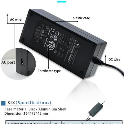 China Electric Motorcycle XT12 48V 2.2A 2.5A CE EMC ETL Certificates Customized Chargers For Scooter And Li-ion LiFePO4 Lead Acid Battery Pack for sale