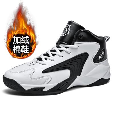 China CUSHIONING youth fashion style foreign sports shoes rubber waterproof sports shoes thick high top boys basketball shoes for sale