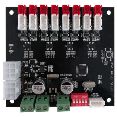 China High quality industry controller RS485 8 channel lock control board with LED light use in smart locker/smart vending machine for sale