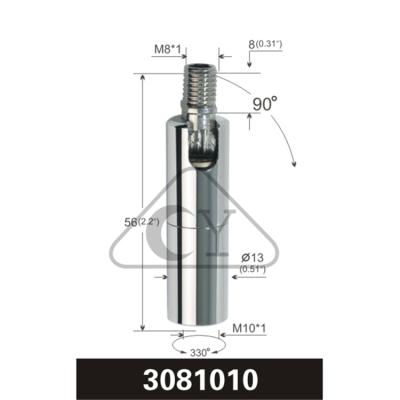 China Professional Copper Material Lighting Adjustable Industrial Swivel Joint 3081010 for sale