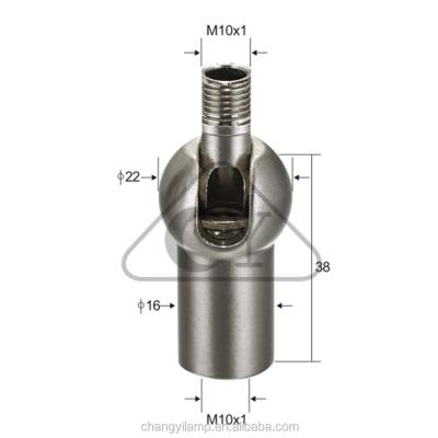 China Lamp ODM Adjustable Industrial Lighting Components Lighting Swivel Joint for sale