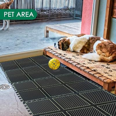 China Free Sample Viable Glowing In Dark Easy To Clean Washable Soft PVC Pet Mat Rubber Dog Mat for sale