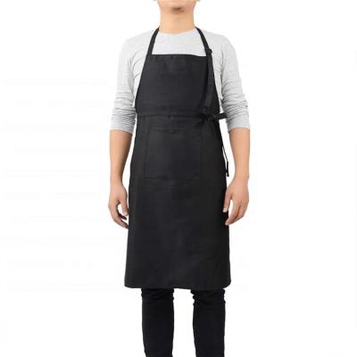 China Promotion Hot Sale Uniform Apron Customized Plain Black Aprons For Sale for sale