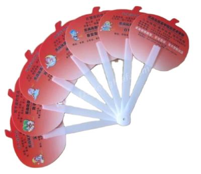 China Free Sample Europe Promotional Portable PVC /bamboo/plastic Folding Gift PP Hand Held Fan for sale