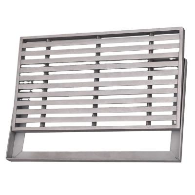 China Minimalist Factory Direct Stainless Steel Area Sink Basin Drain Trap Spa Cover Wedge Wire Grid for sale