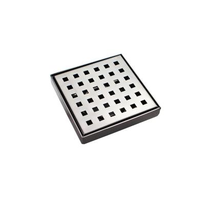 China Eco - Friendly Square Floor Drain With Removable Cover Punch Hole Grate Shower Drain for sale