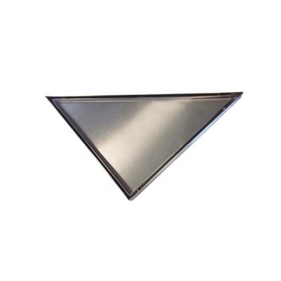 China Bathroom Invisible Corner Drain Shower Triangle Floor Drain Tile Insert for sale