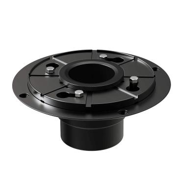 China Modern ABS Construction Drain Flange Threaded Adapter Coupler Shower Floor Drain Rubber Base for sale