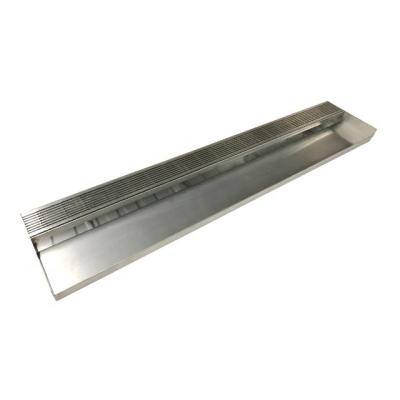 China Quick Drain Line for Sliding Door Threshold Wedge Wire Grate Aluminum Zero Drain for sale