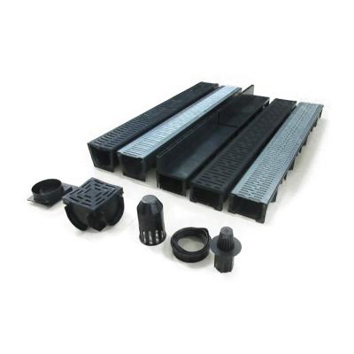 China hot pool etc. Rian Drainage Trench Channel Floor Drains Siphon Garden Sale PVC Floor Drain Sieve Toilet Toilet Room Black for sale