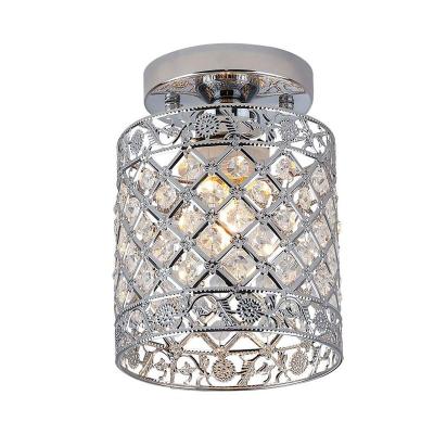 China Surface Mounted Modern Luxury LED Crystal Chandelier Light Crystal Aluminum CE Surface Mounted Lighting and Circuit Design Ceiling Lamp for sale